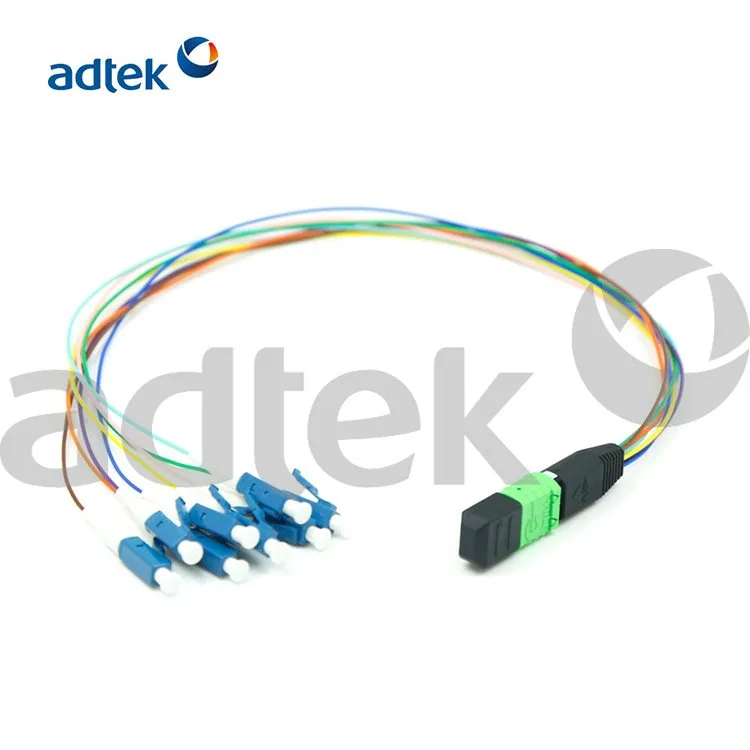MTP®/APC 12 Cores Simplex LC/UPC Branch Fiber Optic Patch Cord - ADTEK