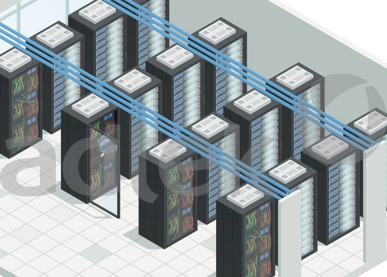 ADTEK structured cabling system product image showing fiber optic or network cabling hardware component on transparent background, 1608x1152 pixel high resolution, corporate infrastructure solution photo